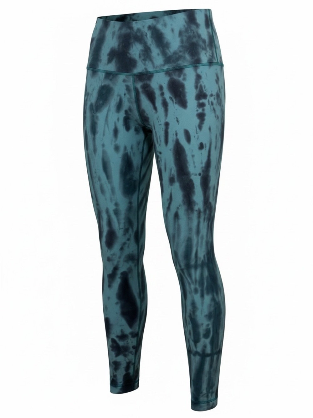 Lululemon Wunder Train High-Rise Tight 25” Teal Tie-Dye Size 4